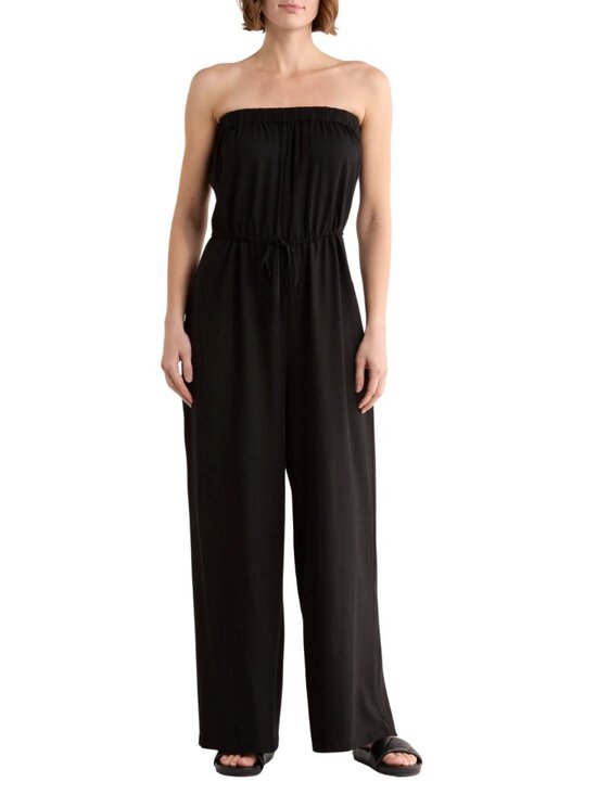 Nordstrom Pants - Linen Strapless Wide Leg Cover-Up Jumpsuit